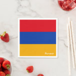 Armenia & Armenian Flag party fashion /sports fans Napkin<br><div class="desc">Paper Napkins: Armenia & Armenian Flag - love my country,  travel,  holiday,  national patriots / sports fans</div>