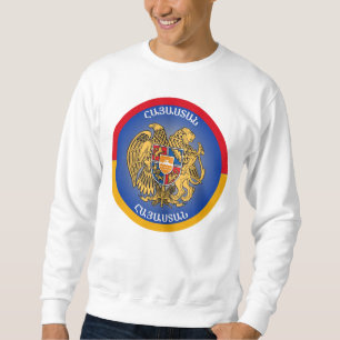 Armenia Coat of Arms Circle Shape Sweatshirt