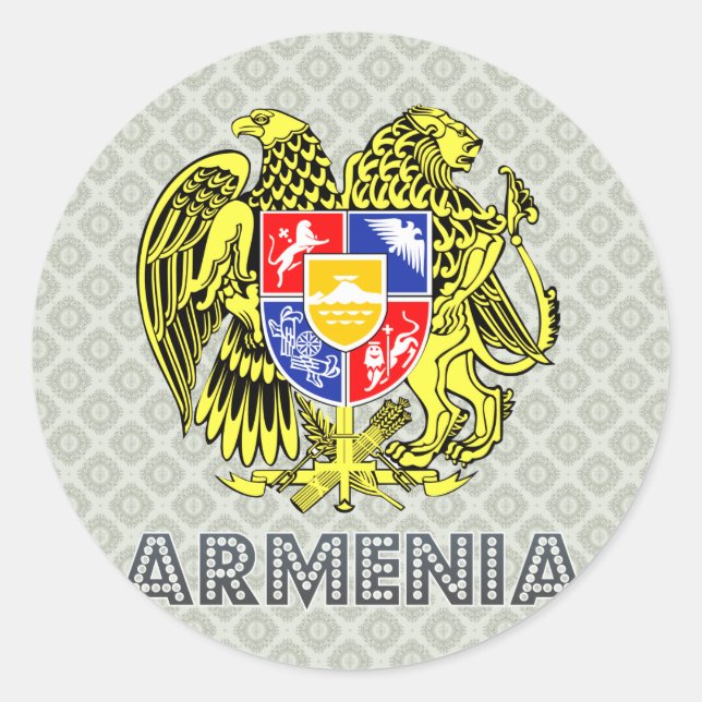 Armenia Coat of Arms Classic Round Sticker (Front)
