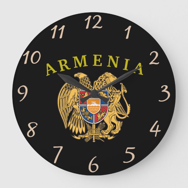 Armenia Coat of Arms Clock (Front)