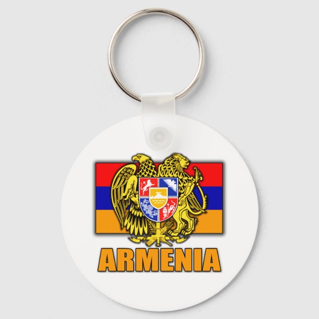 Armenia Coat of Arms Keychain (Front)