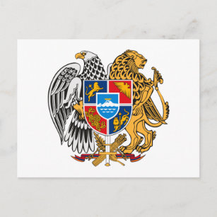 Armenia Coat of Arms Postcard