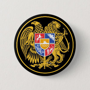 armenia emblem 2 inch round button