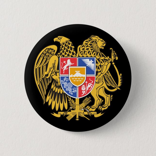 armenia emblem 2 inch round button (Front)