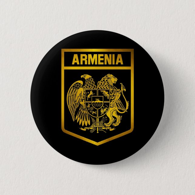 Armenia Emblem 2 Inch Round Button (Front)