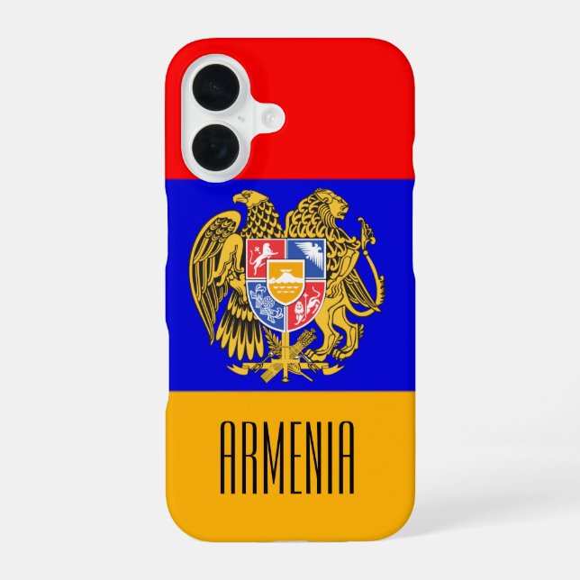 armenia emblem iPhone 16 case (Back)