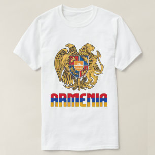 Armenia Flag and Coat Of Arms Patriotic T-Shirt