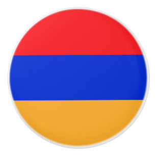 Armenia flag ceramic knob