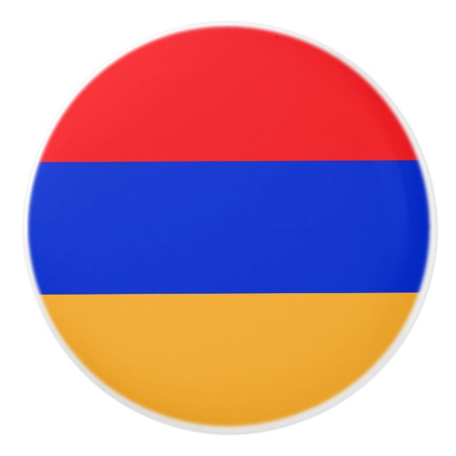 Armenia flag ceramic knob (Front)