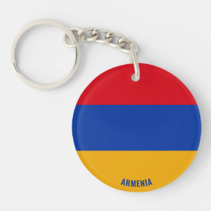 Armenia Flag Charming Patriotic Keychain