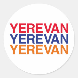 ARMENIA Flag Classic Round Sticker
