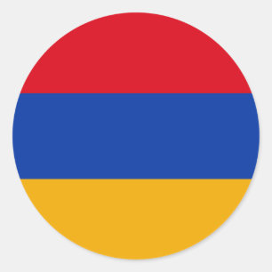 Armenia Flag Classic Round Sticker