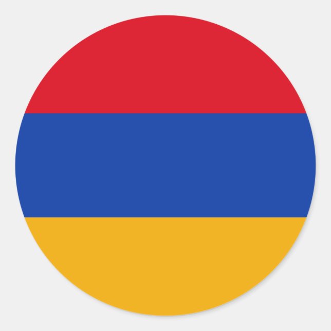 Armenia Flag Classic Round Sticker (Front)