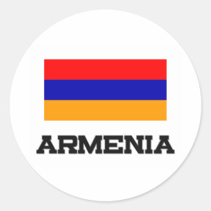 Armenia Flag Classic Round Sticker
