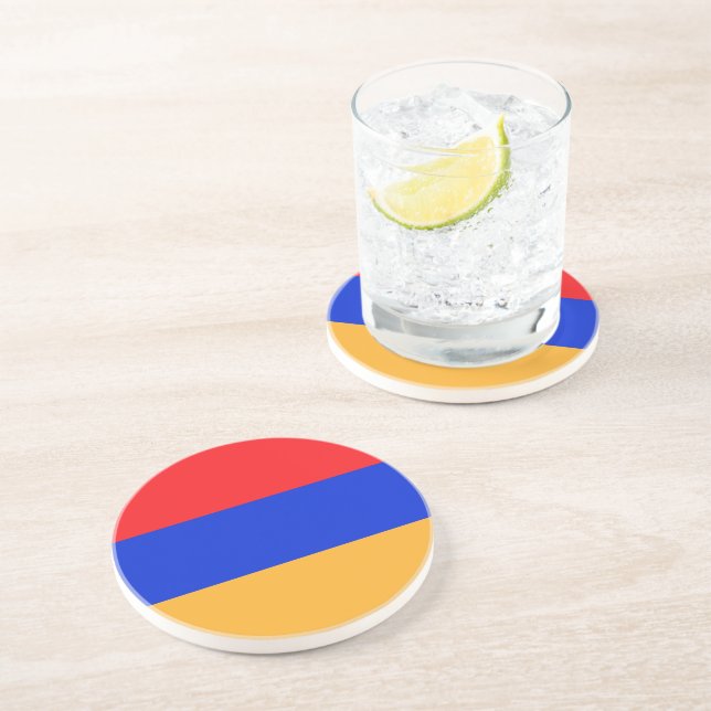 Armenia flag coaster (Side)