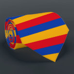 Armenia Flag Colours Tie<br><div class="desc">Armenia flag Gold Blue Red stripes</div>