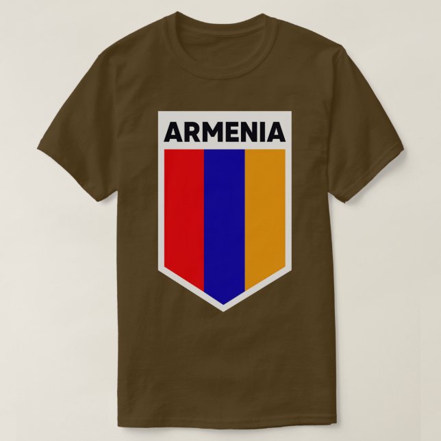 Armenia Flag Emblem T-Shirt (Design Front)