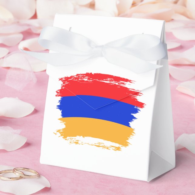 Armenia flag favor box (Wedding)