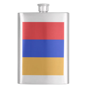 Armenia flag hip flask