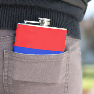 Armenia flag hip flask