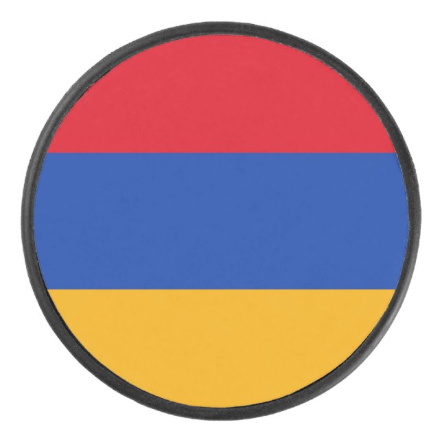 Armenia Flag Hockey Puck (Front)