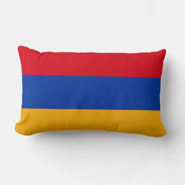 Armenia Flag Lumbar Pillow (Front)
