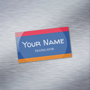 Armenia flag 	Magnetic business card