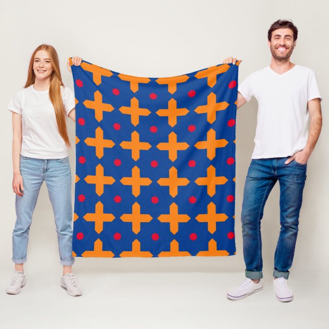 Armenia flag pattern fleece blanket (In Situ)