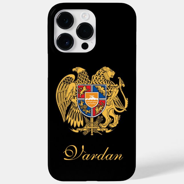 Armenia Flag Personalized Case-Mate iPhone Case (Back)