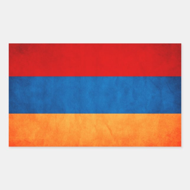 Armenia Flag Rectangle Sticker (Front)