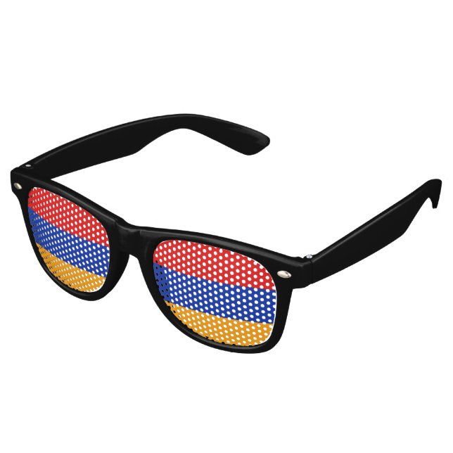 Armenia Flag Retro Sunglasses (Angled)