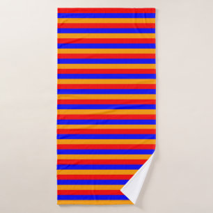 Armenia flag stripes country pattern symbol red bl bath towel