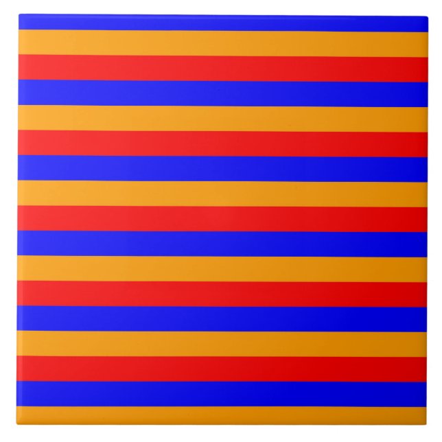 Armenia flag stripes country pattern symbol red bl tile (Front)