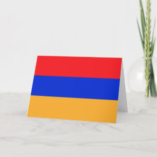 Armenia flag thank you card