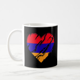 Armenia Heart Armenian Flag Armenian Pride  Coffee Mug