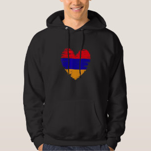 Armenia Heart Armenian Flag Armenian Pride Hoodie