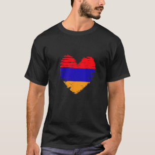 Armenia Heart Armenian Flag Armenian Pride   T-Shirt