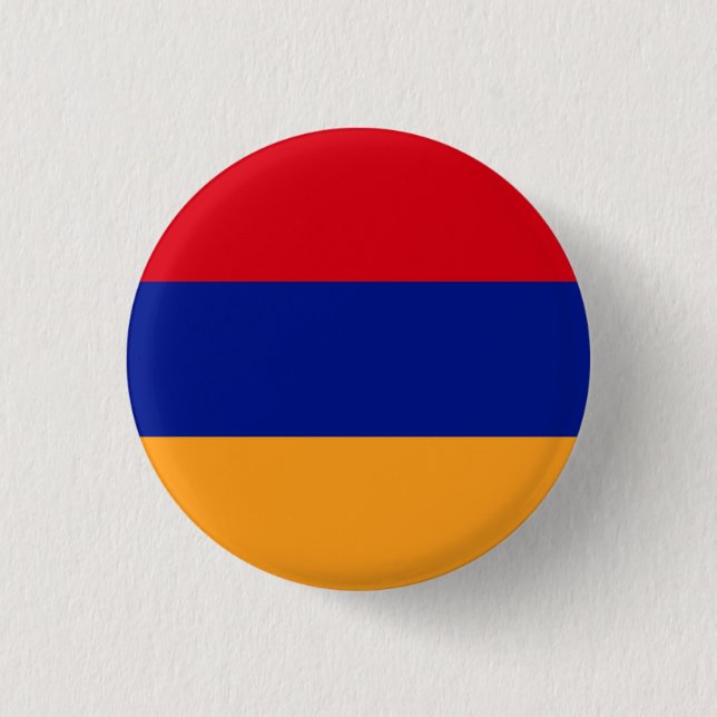 Armenia National Flag 1 Inch Round Button (Front)