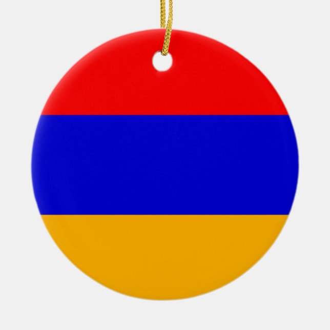 Armenia National Flag Ceramic Ornament (Front)