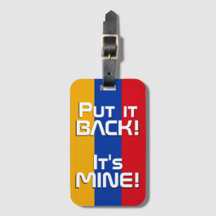 Armenia National Flag Funny Patriotic Luggage Tag