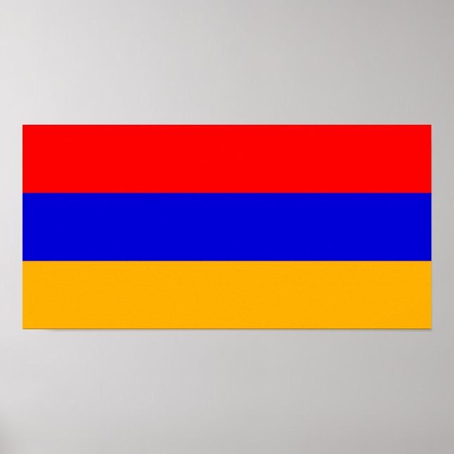 Armenia National Flag Poster (Front)
