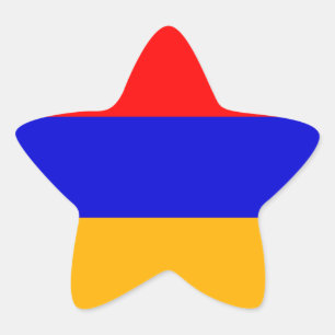 Armenia National Flag Star Sticker