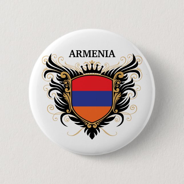 Armenia [personalize] 2 inch round button (Front)