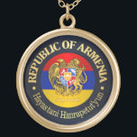 Armenia (rd) gold plated necklace<br><div class="desc">Republic of Armenia</div>