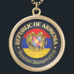 Armenia (rd) gold plated necklace<br><div class="desc">Republic of Armenia</div>