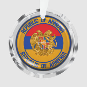 Armenia Round Emblem Ornament