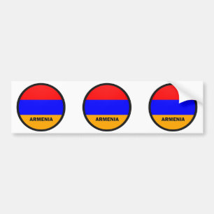 Armenia Roundel quality Flag Bumper Sticker