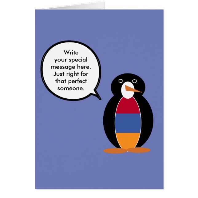 Armenia Talking Ms Penguin Personalized  (Front)