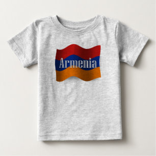 Armenia Waving Flag Baby T-Shirt