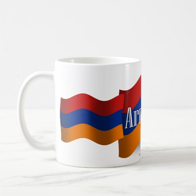 Armenia Waving Flag Coffee Mug (Left)